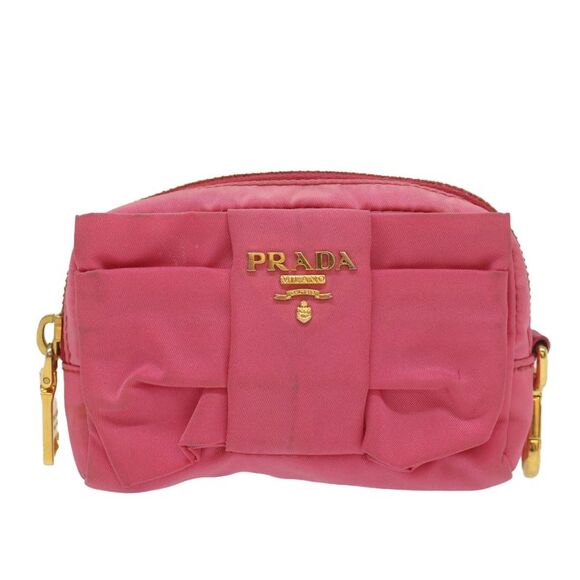 Prada Tessuto Pink Synthetic Clutch Bag (Pre-Owned) - Picture 1 of 16